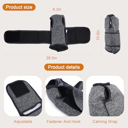 SoeKoa Cat Anxiety Jacket, Anxiety Vest for Cats, Jackets for Cats Only, Self-Adhesive Adjustable Pet Cat Calming Wrap Shirt, Calming Wrap for Pets to Relieve Stress - Thumbnail 7