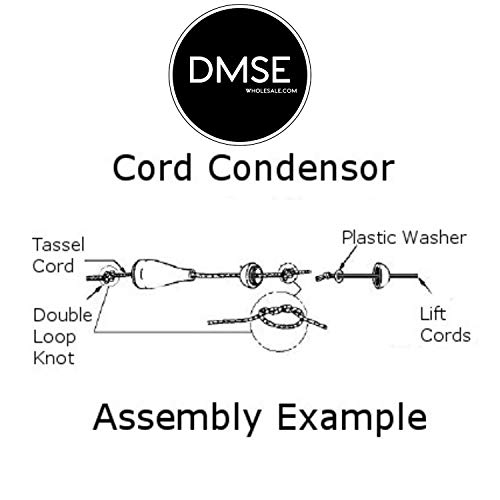 Dmse Wholesale Drapery 25 Pack Hardware Window Blind Cord Tassels Round Wood Tassel Alabaster #TOP1