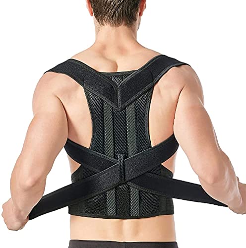 Correcteur de posture dos pour soulager les douleurs de l'épaule et du cou ajustable unisex