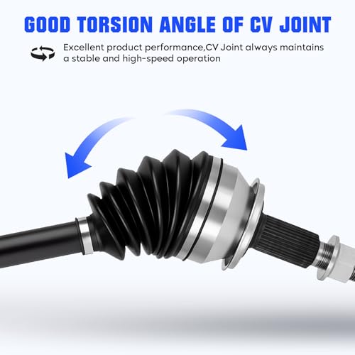 Front Right CV Axle Shaft Assembly Fit for Nissan Pathfinder 2013-2019, for Infiniti JX35 2013, for QX60 2014-2019, V6 3.5L(Before 08/2018), (Only for FWD), Replace for 66-6446, 1pcs CV Joint Shaft by Autsurles - Used condition - Image 3