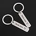 Gzrlyf Twins Keychain Set - One and Two Keychain for Twin Sister or Brother Gift