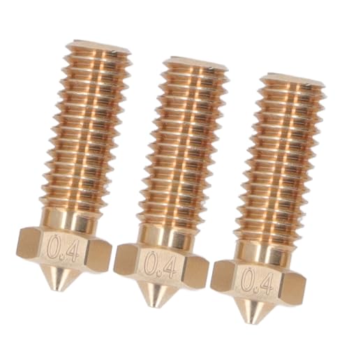 Bocal de Latão de Alto Fluxo Com 3 Furos Kit de Bicos de Impressora 3D Com Interior Liso Adequado pa