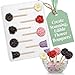 Assorted Flowers Lollipop Chocolate Candy Mold 229, 8 Cavities, 1