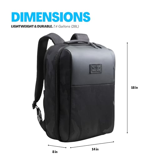 Image of MiniMeis HERO Backpack, Black - 7.4 Gallon Capacity - Compatible with MiniMeis Child Shoulder Carrier & Stroller - Converts into Baby Seat
