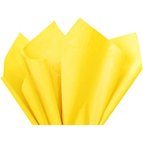 Bulk Dandelion Canary Yellow Tissue Paper 15 Inch X 20 Inch - 100ct Cover