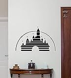 Disney Castle Wall Decal Magic Kingdom Fairy Home Bedroom Vinyl Sticker Cartoons Movie Lettering Boy...