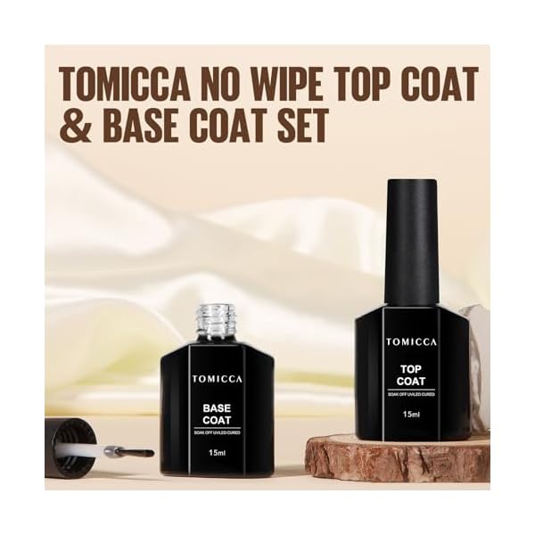 TOMICCA Base Coat Top Coat UV Set – Bild 9