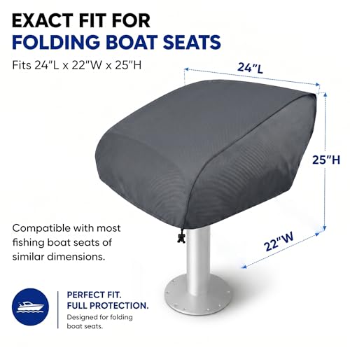 Boat Folding Chair Cover 2 Pack 24"L x 22"W x 25"H Grey by YOUSEEN - Used condition - Image 2