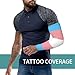 FCYDMN LGBT Arm Sleeves Pride Rainbow Arm Sleeves Transgender Flag Arm Guard Tattoo Cover Up Sun Protection Arm Guard Ice Silk Gardening Sleeves