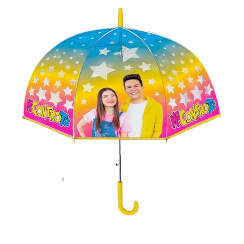 Ombrello Me Contro Te Luì e Sofì Manuale, Cupola Trasparete per Bambini, 3+ Anni