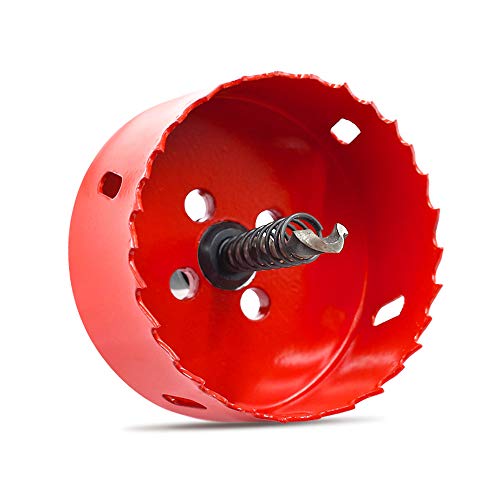 Hordion 75Mm/3 Inch Hole Saw Bi-Metal Saw Drilling Tool With Twist Drill Bit & L Hex Wrench For Cornhole Boards Wood Plasterboard Plywood Plastic #TOP4
