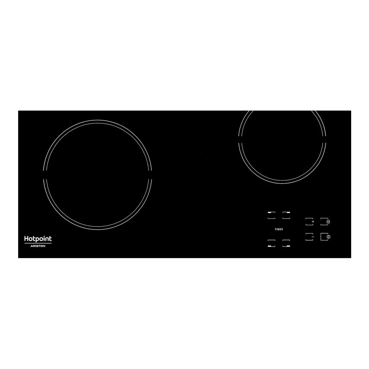 Placa Vitrocer?mica - Hotpoint - Hr631c - 4 Fuegos - 60 Cm - Negro