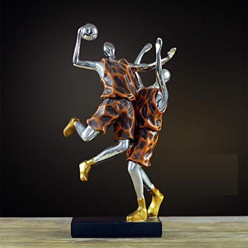 Hylstjk Resin Basketball Football Man Statue Home Decoration Crafts Room Decoration-A_As_Shown #TOP3