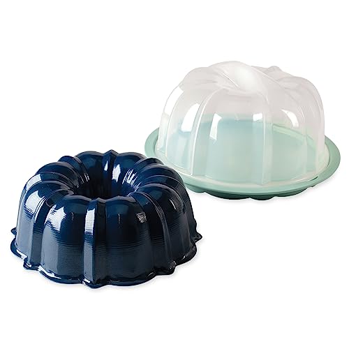Nordic Ware Translucent Cake Keeper + Bundt Pan, Silver Nordic Ware Translucent Cake Keeper + Bundt Pan, Silver