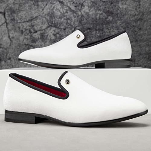 Image of Meijiana Mens Loafers Wedding Dress Shoes Slip-On Loafers for Men Tuxedo Suit Shoes