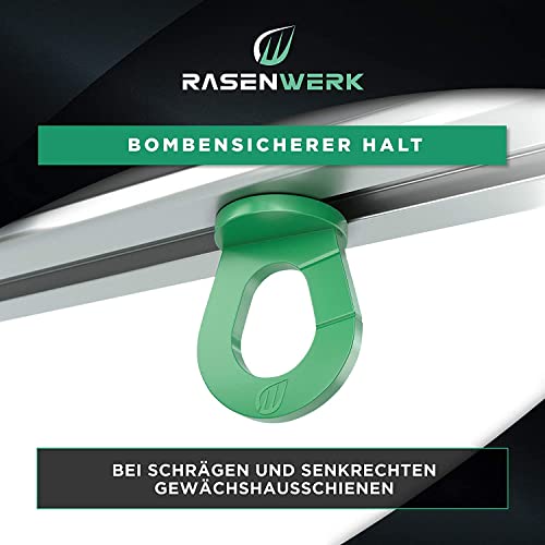 RASENWERK®, 100 innovative greenhouse clips with notch, sturdy plant holder, compatible with the brands Zelsius, Deuba etc - Image 4