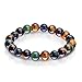 Triple Stone Ultimate Physic Abilities Bracelet - Metaphysical Bracelet- Spiritual Bracelets - Tiger Eye - Blood Stone - Iolite - Supernatural stone Bead Bracelet (10mm)