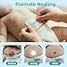 Baby Belly Navel Patches - Soft, Breathable & Waterproof Baby Belly Button Hernia Patch with Cotton Pads, Infant Umbilical Shaper for Newborn, 10 Pcs (8x8cm)