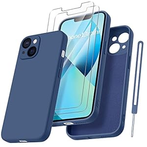 iPhone 13 Mini Telefoonhoes - Siliconen, met 2 Pantserfolies, Krasbestendig, Camerabescherming, 5,4 inch