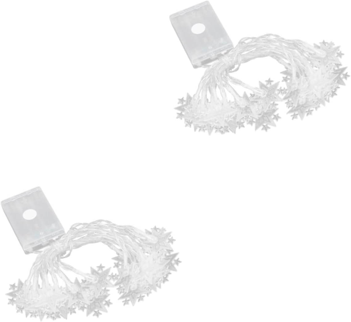 ABOOFAN2pcs String Lumizee Led Disco Ball Decor Christmas Lights Light Post USB Lights Easter Decore Lamp Wiring Kit Bedroom Decor Window Trim Home Decor Garden Lights Household White