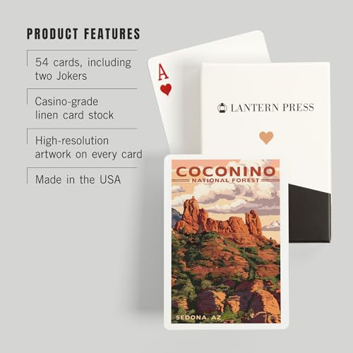 Lantern Press Naipes Poker Coconino Forest Snoopy Rock 52 miniatura 3