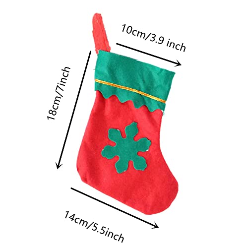 Aiyayi 12 Pack Red Felt Christmas Stockings -15" Xmas Fireplace Socks ，For Family Holiday Xmas Party Decorations #TOP2