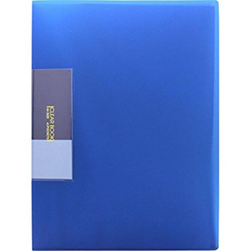 ビュートン スリムクリヤーブック40P FCB-A4-40RB R青