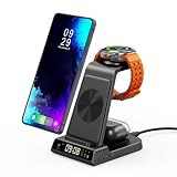 Caricatore Wireless 3 in 1 per Samsung S26 Ultra, Stazione di Ricarica per Samsung S26+/S26/S25 Ultra/S24/Z Flip 7/Z Fold 7, Base Ricarica Wireless per Galaxy Watch 8/Ultra/7/6, Buds 4Pro(No Adapter)