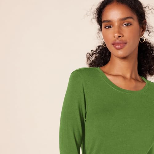 Image of Amazon Essentials Women's Regular-Fit Long-Sleeve Crewneck T-Shirt (Available in Plus Size)