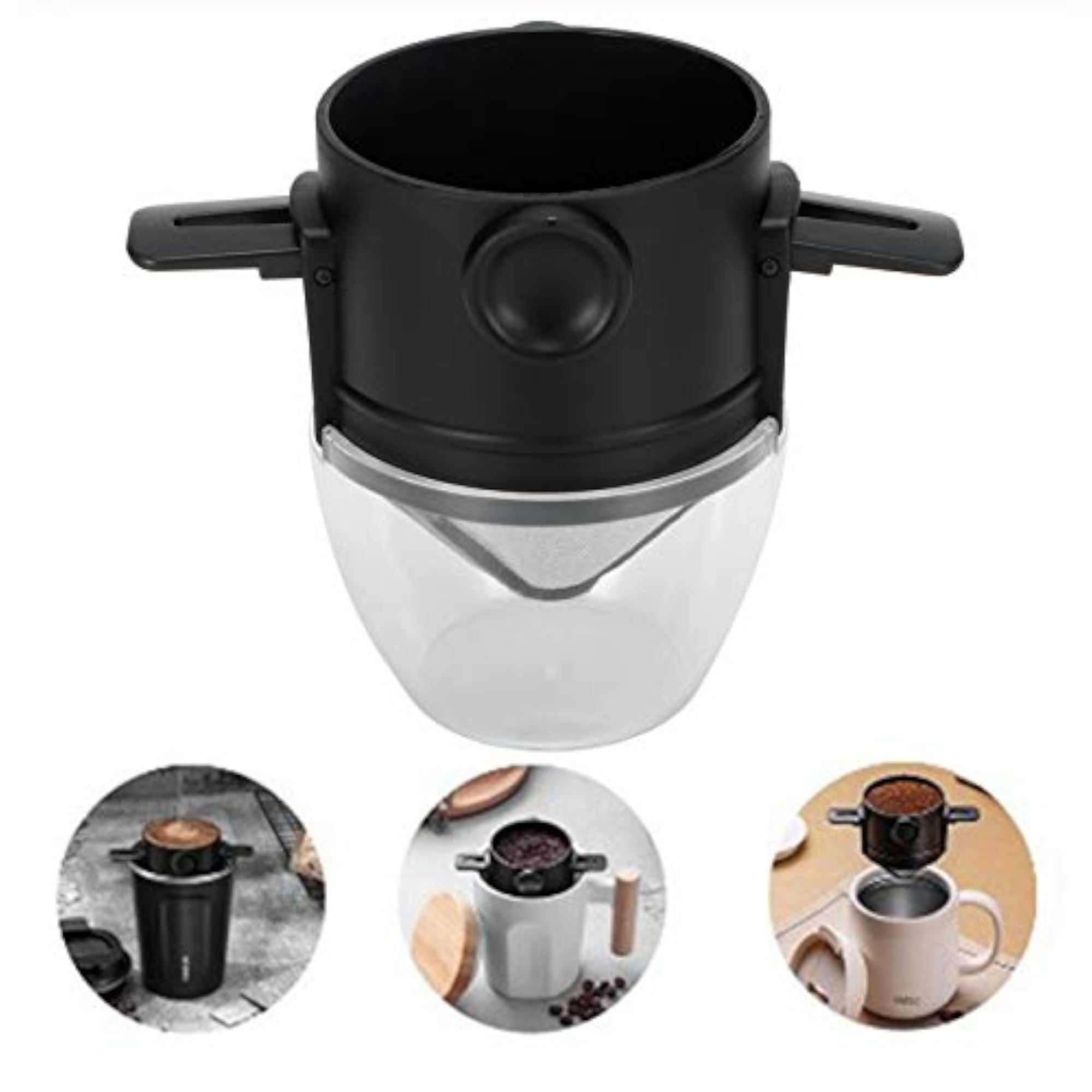 Durable Foldable Stainless Steel Coffee Filter Holder for Drip Coffee