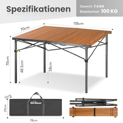 Bierzelttisch Join Nature Klappbar für bis zu 6 Personen