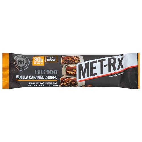 Met-Rx Big 100 Protein Bar, Vanilla Caramel Churro