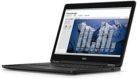 Dell X2CGN Latitude E7470 14 Laptop (Intel Core i5-6300U, 8GB 2133 MHz DDR4 RAM, 256GB SSD, Windows 10 Pro, Black
