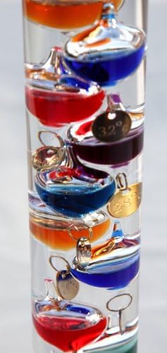 18cm Tall Free Standing Galileo Thermometer