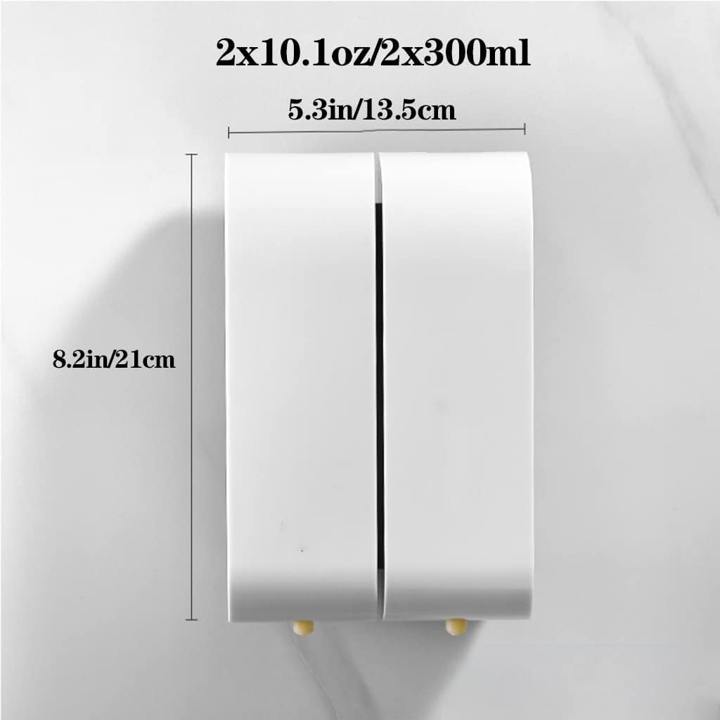 Abs Soap Dispenser Room Wall Mounted Bathroom Lotion Bottle Portable Soap Pump 10.1oz/300ml Lotion Dispenser