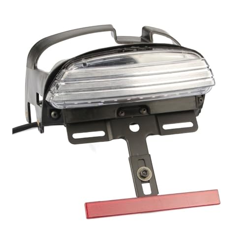 Feu arrière LED et support de plaque pour moto Dyna Fat Bob 2008-2013 garde-boue trois barres