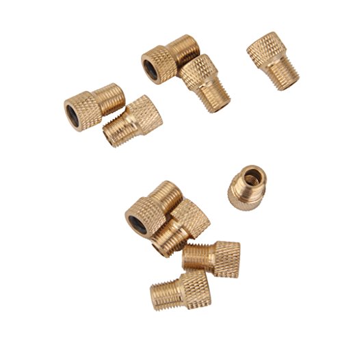 Tongina 10x Presta Para Schrader Válvula Adaptador Conversor Road Bike Bicycle Pump Tube