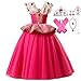 Produktbild LOBTY Aurora Kostüm Kleider Mädchen Prinzessin Erwachsene Kleid Karneval Verkleidung Party Cosplay Faschingskostüm Festkleid Weinachten Halloween Fest Kleid