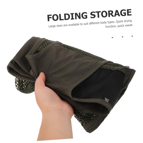 Chaleco para hombre de camping KOMBIUDA transpirable resistente con bolsillos 6