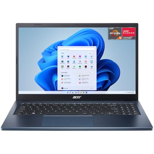 Laptops, Personal Computer Acer Laptop Aspire 3 A315-24P-R80W 15.6' RYZEN 5 7520U 512GB PCIe NVMe SSD RAM 8GB Windows 11 Home Azul