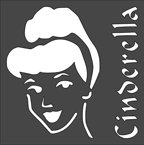 1 PCS Custom Cut Stencil Princess Cinderella Crafts, Arts, Scrapbooking - Painting on The Wall, Wood, Glass and Other