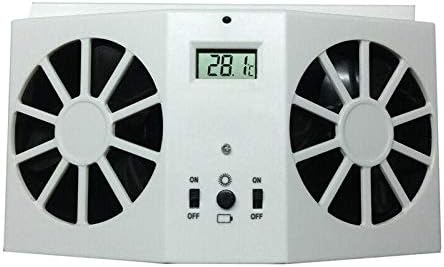 MASO Ventilador de escape de coche accionado solar, ventilador de radiador de coche, purificadores de aire de ventilación de aire de ahorro de