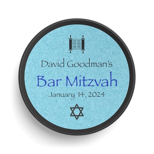 Personalized Bar Mitzvah Bat Mitzvah Hockey Puck, Customizable with Name and Date, Gift for Boy or Girl