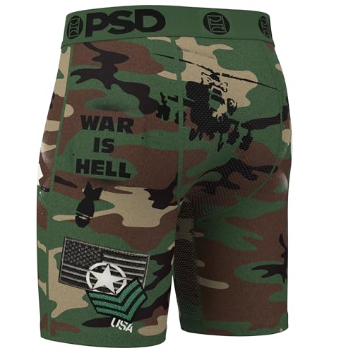 PSD Mens Boxer Briefs - Wf Bomber, 7 Inch Inseam, Moisture-Wicking, 4-Way Stretch, Boxer Briefs for Men Pack2