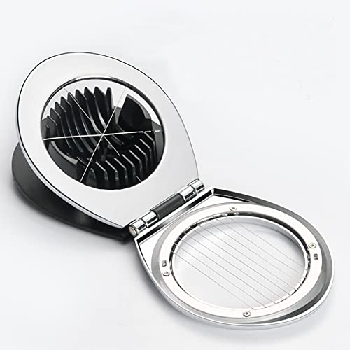 Announced Multi- Function Stainless Steel Egg Slicer For Hard- Boiled Eggs And Soft Fruit Like Strawberry,Kiwi ，Bananas Fruit Garnish Slicer, Stainless Steel Wire With 3 Slicing Styles #TOP21