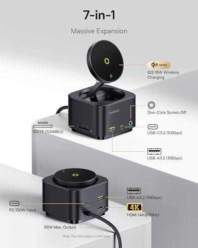 Station d'Accueil Baseus Series II 7 en 1 USB C - vue 5
