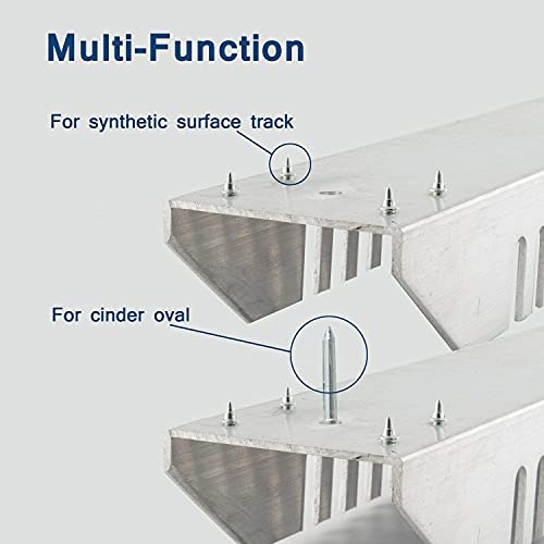Supvision Multi-Function Lightning Starting Block Sprinter Pedals 6 Angle Adjustable Sprinter Track And Field Aluminum Suitable For Plastic Runway Cinder Track-Competition Model #TOP3