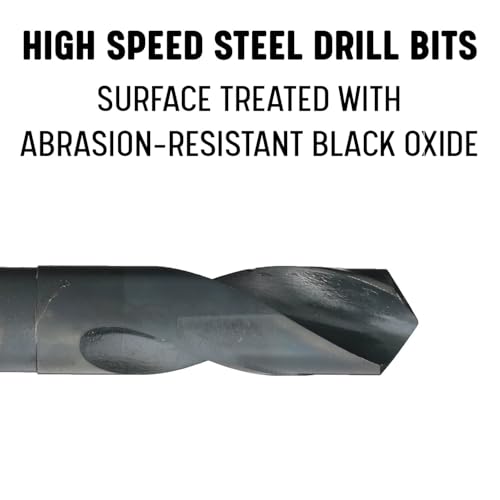 Drill America 1-1/16" Reduced Shank High Speed Steel Drill Bit with 1/2" Shank, DWDRSD Series by Drill America - Image 2