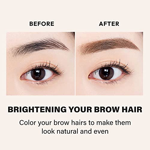 Etude House Color My Brows 4.5G #3 Red Brown | Eyes Makeup | Eyebrow Mascara, Quickly Fixing Natural Eyebrow Makeup With Care Effect | Kbeauty #TOP4
