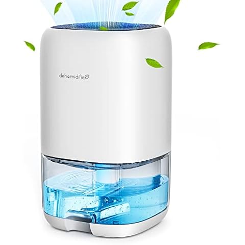 CONOPU Dehumidifier 1000ml, Dehumidifiers for Home, Auto Off&Coloured LED Light, Peltier Technology Update, Portable and Ultra Quiet, Dehumidifiers for Drying Clothes, Bedroom, Bathroom, Wardrobe Cover